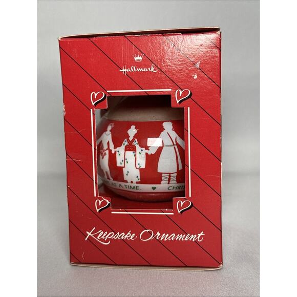 Hallmark Christmas Keepsake Glass Ornament 1988 SPIRIT OF CHRISTMAS - Picture 4 of 6